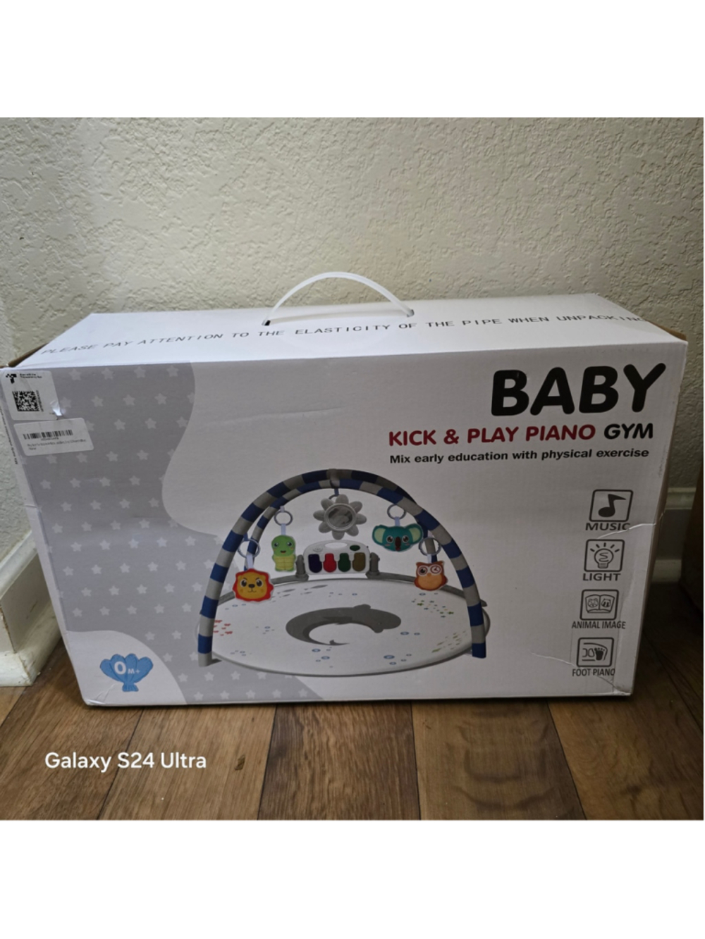 Baby Unbranded Kick & Play Piano Gym One Size White Blue
